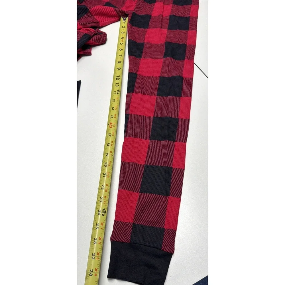 PJ Place Pajama Set 2pc Kids‎ size 16 Red Black Buffalo Check 100% Cotton